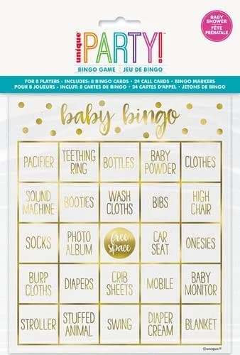 "oh baby" Foil Bingo Kit for 8