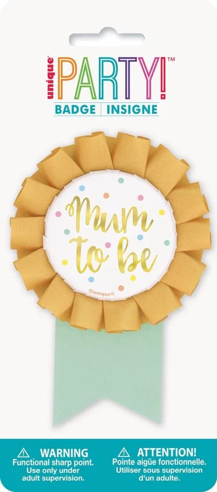 Mum to Be Gold Foil Stamped Award Ribbon