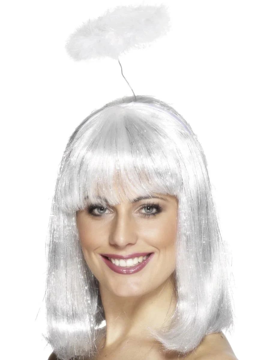 White Marabou Angel Halo