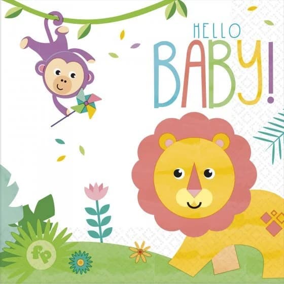 Fisher Price "Hello Baby" Paper Napkins - Pk 16