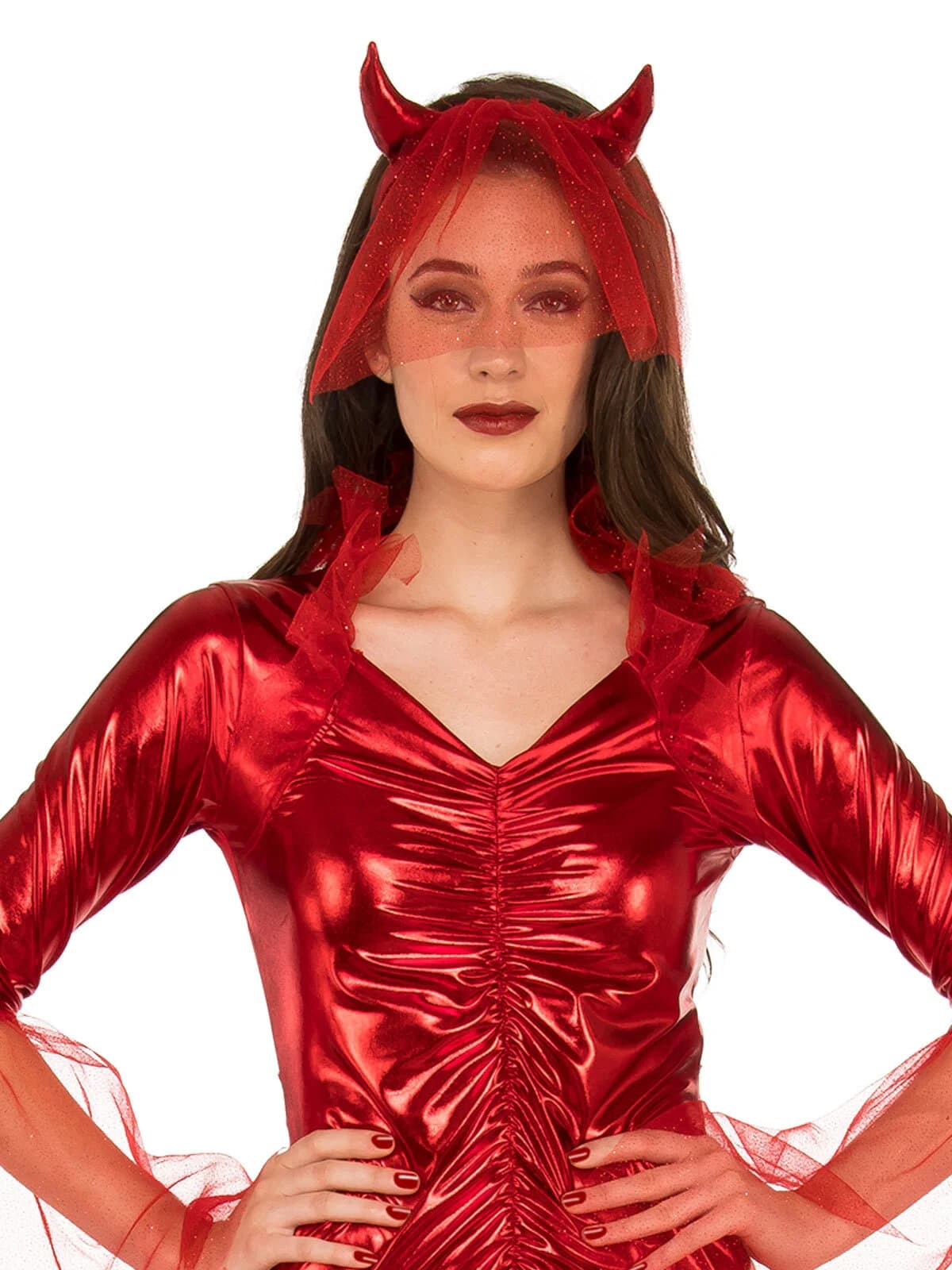 Women's Red Devil Bride Costume