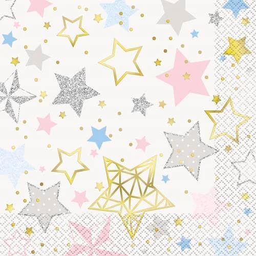 Twinkle Star Lunch Napkins - Pk 16