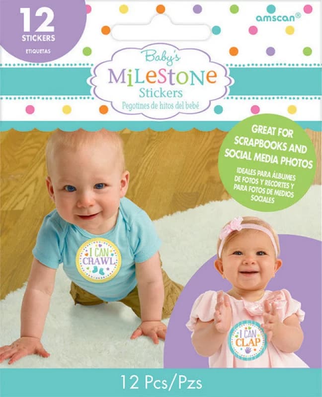 Baby's Milestone Stickers 12 Pack