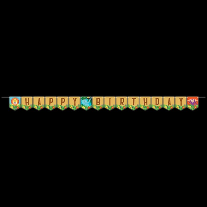 Jungle Safari Ribbon Banner - 5.5ft