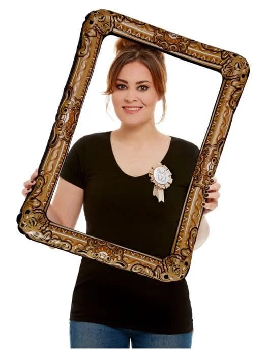 Inflatable Gold Picture Frame Prop