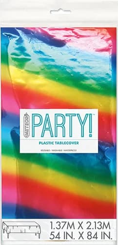 Rainbow Foil Rectangular Tablecover