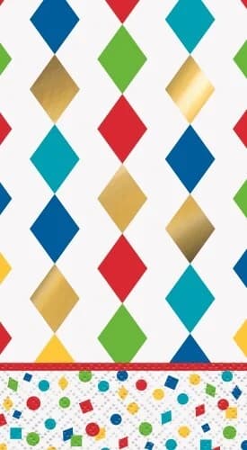 Party Diamond Napkins - Pk 16