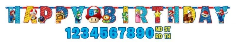 Super Mario Customised Banner Kit