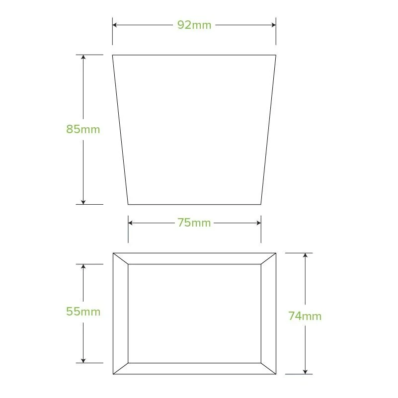 16oz Bioboard Noodle Boxes - Pk 50