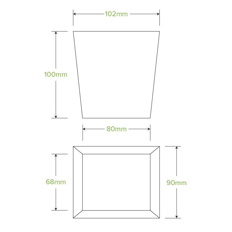 26oz Bioboard Noodle Boxes - Pk 50