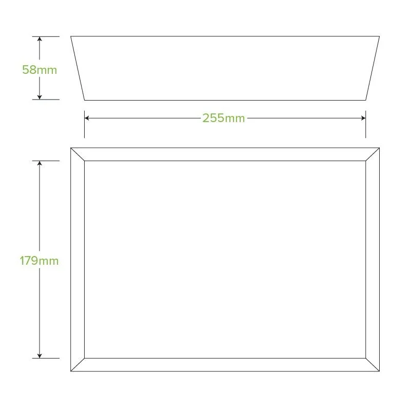 Bioboard Large Food Tray 5 - Pk 100