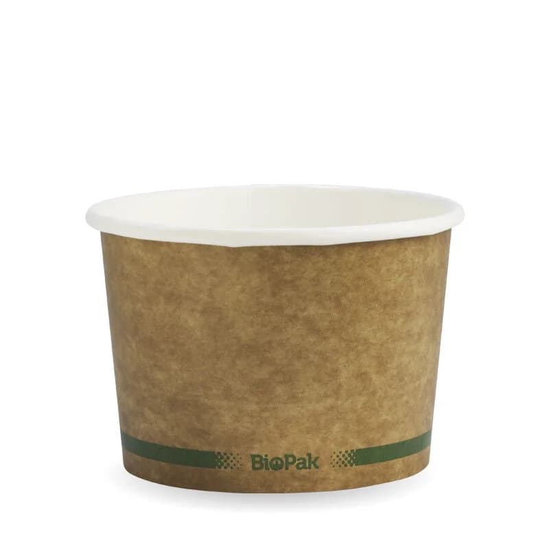 BioPak Natural Bio Bowls (550ml) - Pk 25