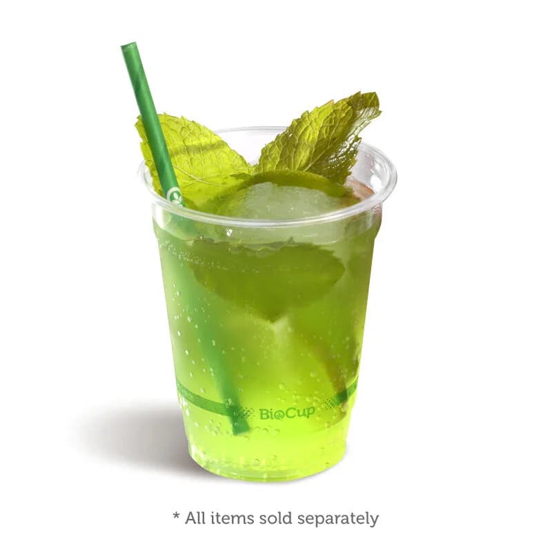 BioCup Clear Plastic Cups (250ml) - Pk 100