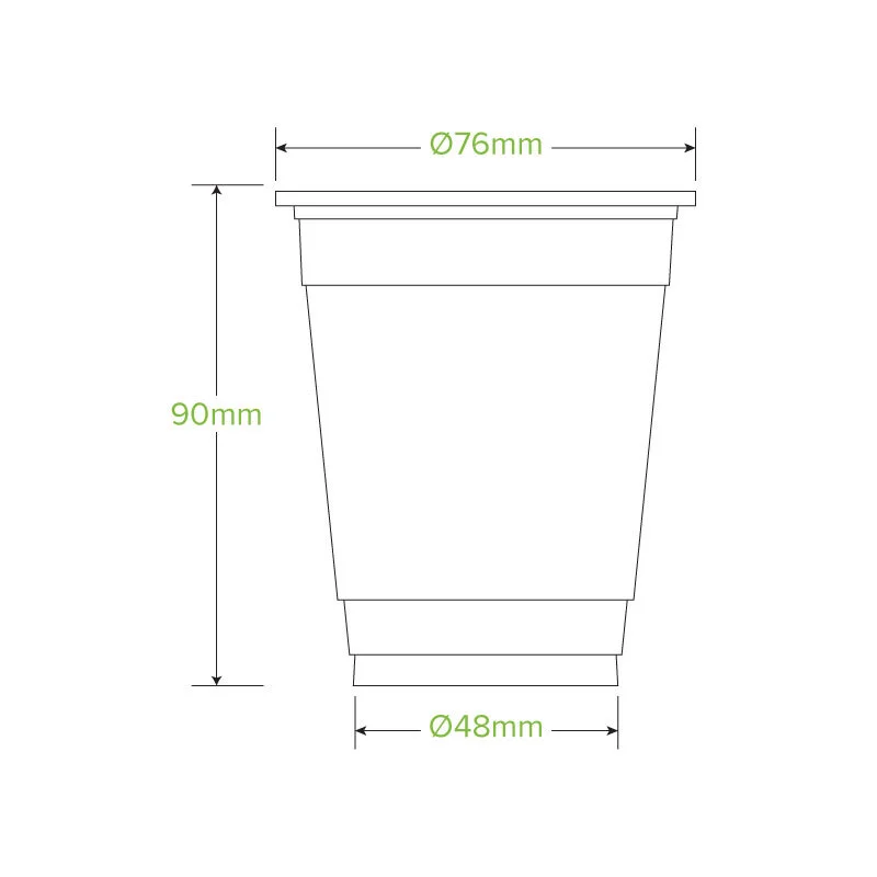 BioCup Clear Plastic Cups (250ml) - Pk 100