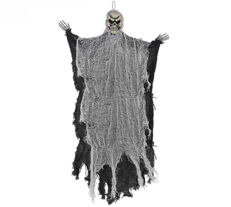 Medium Black Reaper Hanging Prop Decoration Fabric & Plastic NEW DESIGN