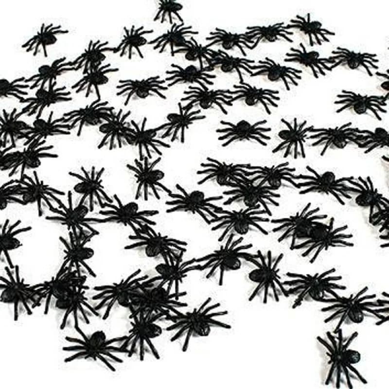 Mini Plastic Spider - Pk 50