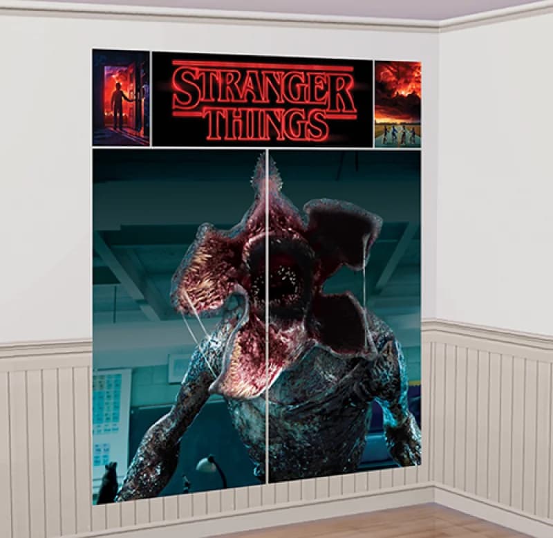 Stranger Things Wall Decorating Scene Setter Kit - Pk 5