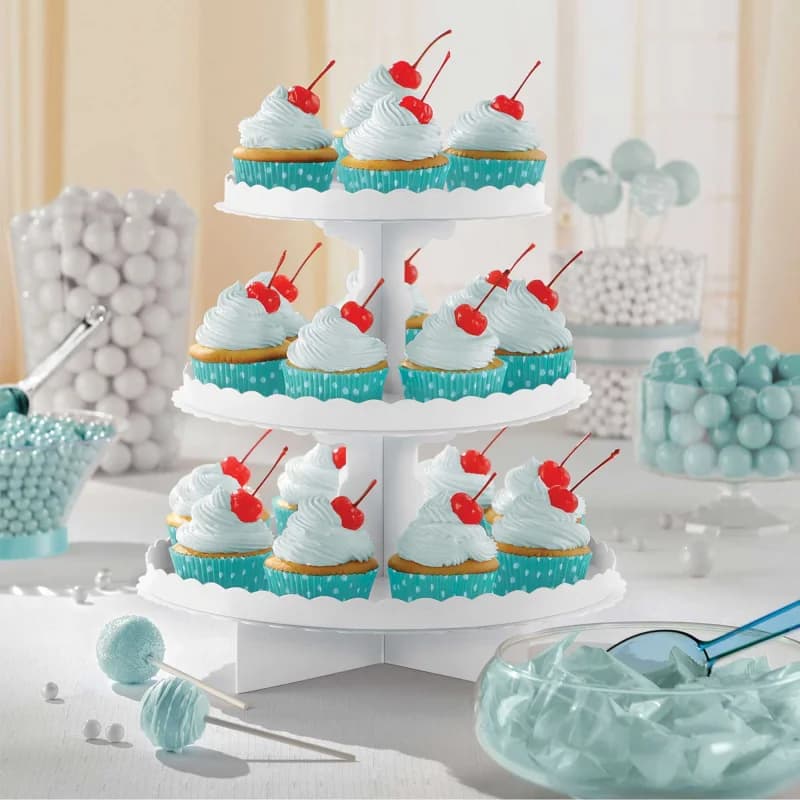 3 Tier Cupcake/Treat Stand - White