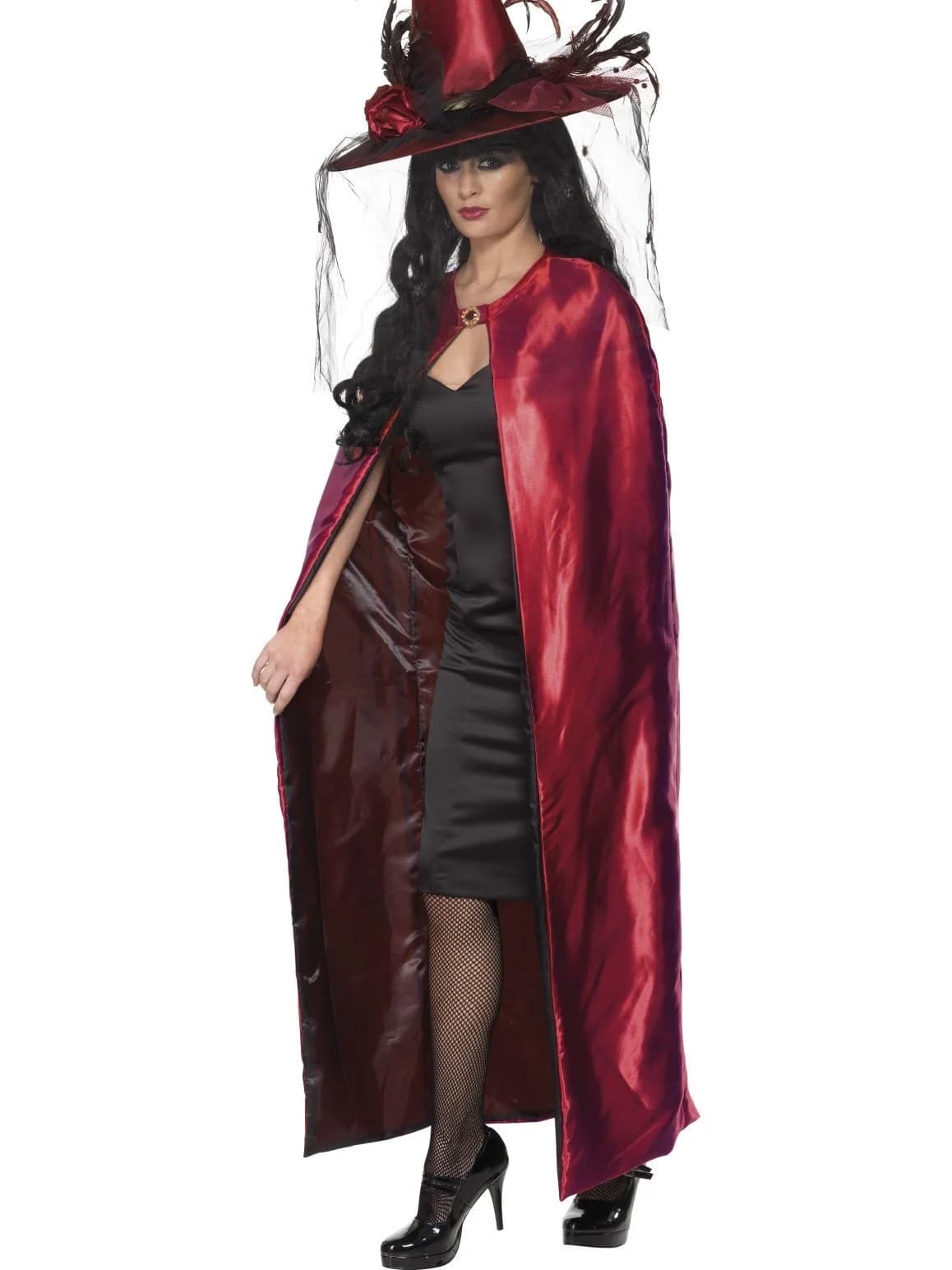 Adult's Reversible Black/Red Cape