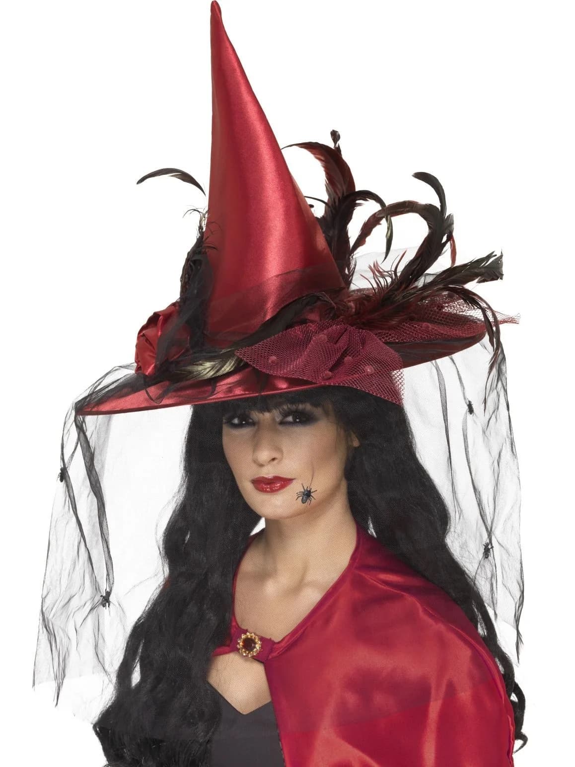 Deep Red Witch Hat