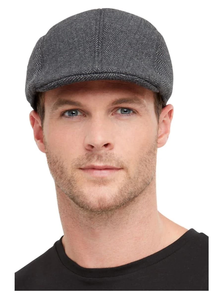 20s Gangster Grey Flat Cap
