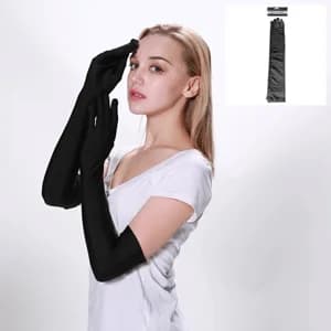 LONG GLOVES-BLACK