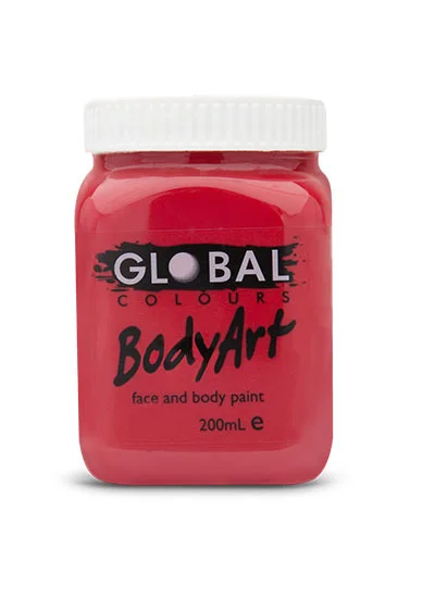 Deep Red Face & Body Paint - 200ml
