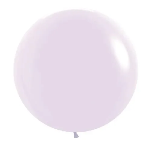 60cm Matte Pastel Lilac Latex Balloons - Pk 3