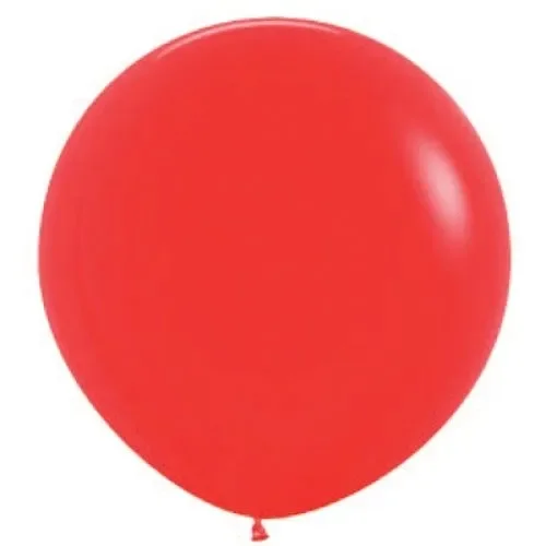 90cm Fashion Red Latex Balloons - Pk 3