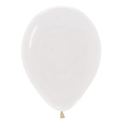 5" Crystal Clear Latex Balloons - Pk 100