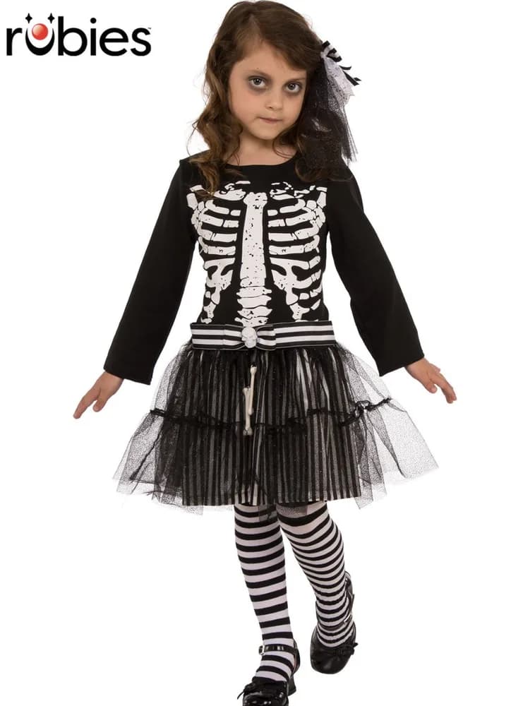 Girl's Little Skeleton Costume