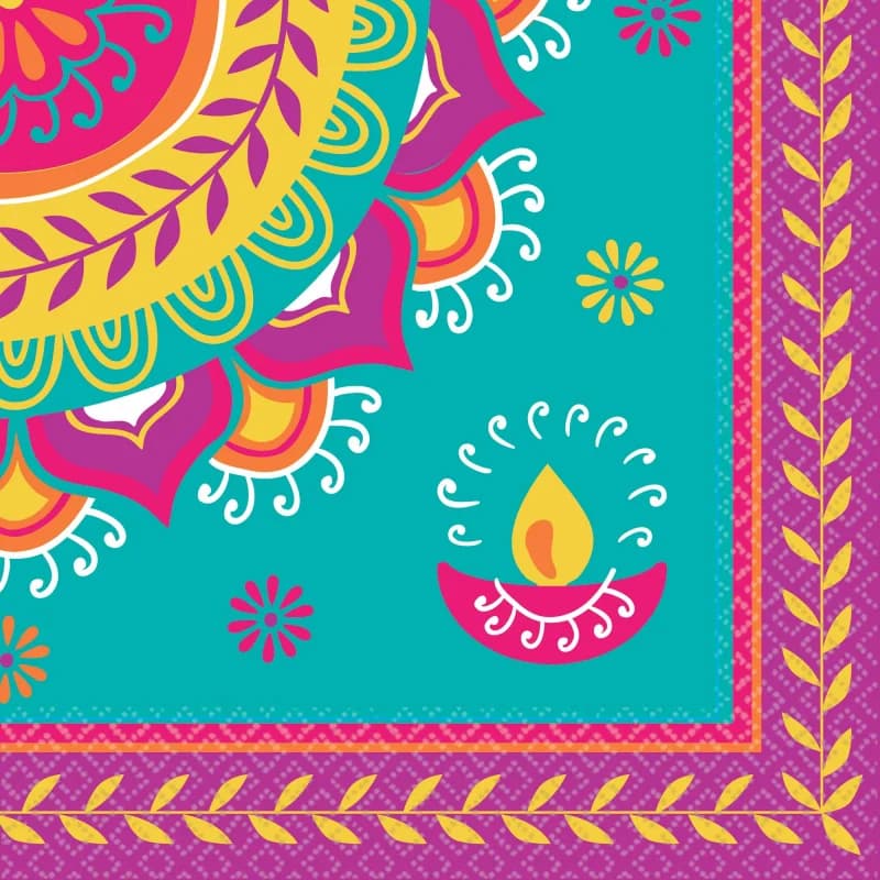 Diwali 2ply Lunch Napkins - Pk 16