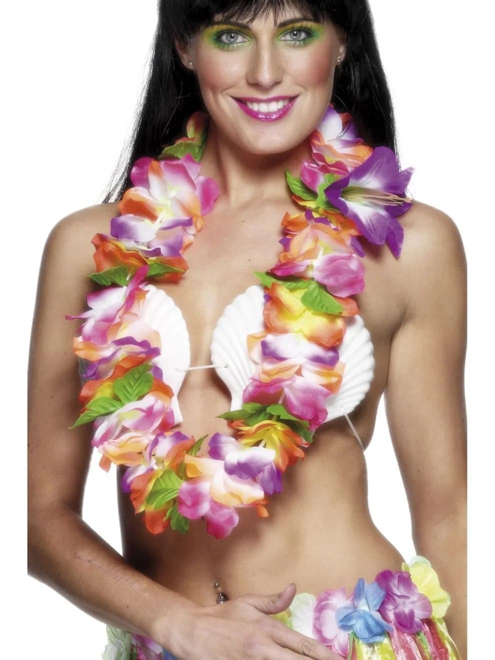 Hawaiian Lei with Large Bright Flowers