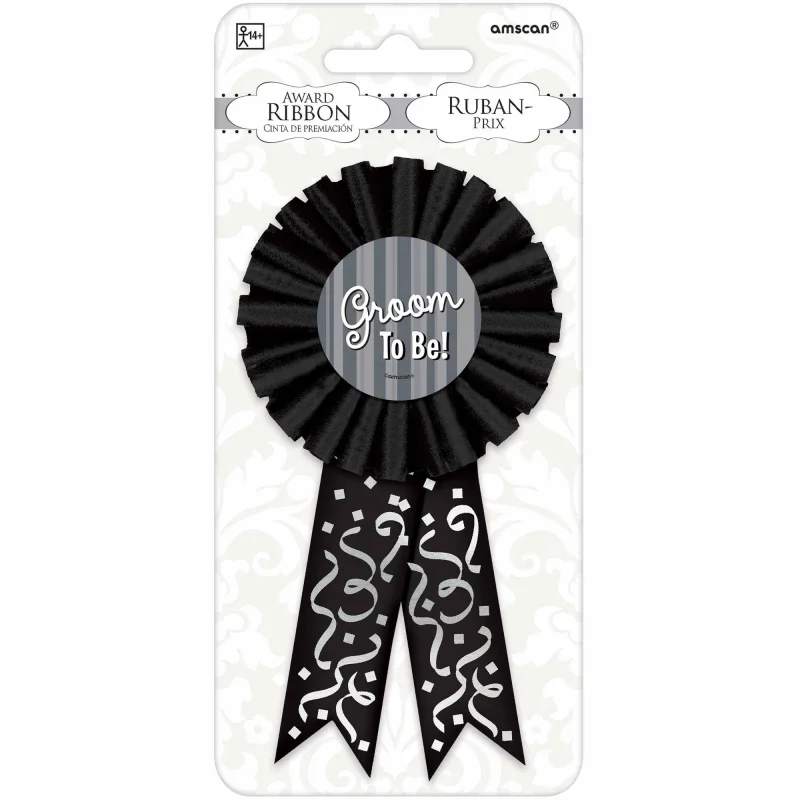 Groom To Be! Fabric Award Ribbon