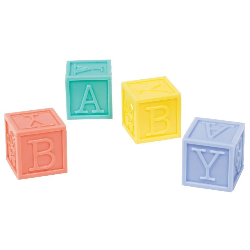 Baby Shower Baby Blocks Favour 4 Pack