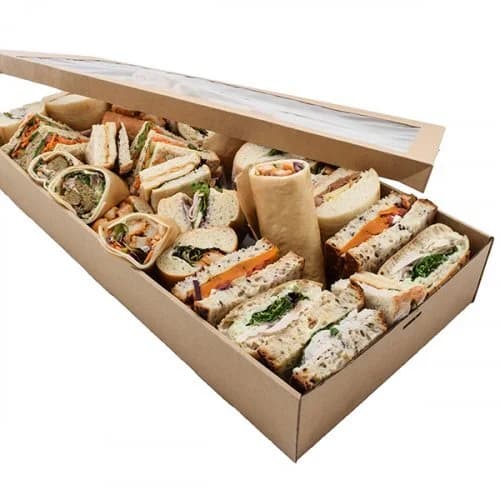 Small Kraft Catering Tray (22x22x8cm)