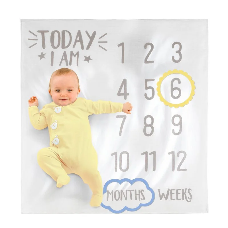 Milestone Baby Blanket (119.3 x 119.3cm)*