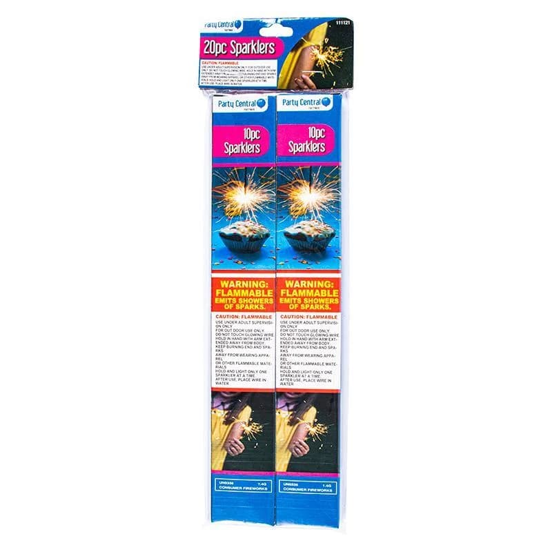 Silver Celebration Sparklers (25 cm) – Pk 20
