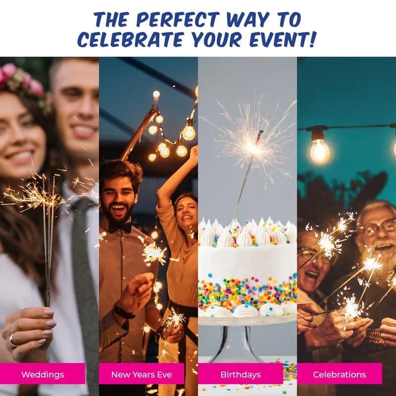 Giant 90cm Sparklers - Pk 4