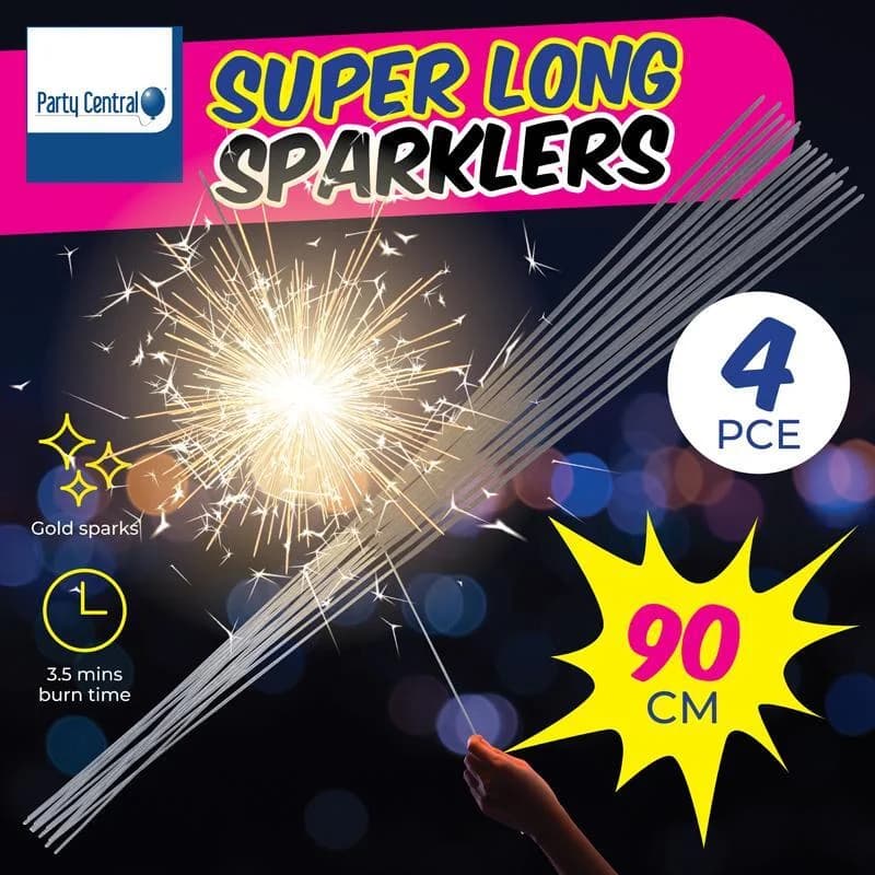 Giant 90cm Sparklers - Pk 4