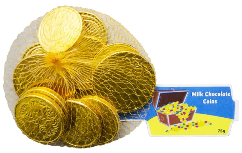 Gold Milk Chocolate Coins (75g)