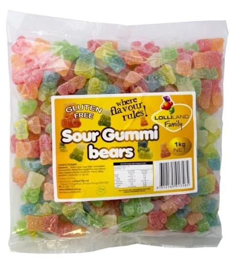 Bulk Sour Bears 1kg