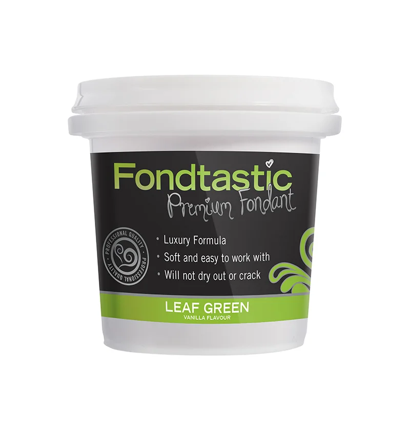 Fondtastic Vanilla Flavoured Fondant Leaf Green 8oz/226g