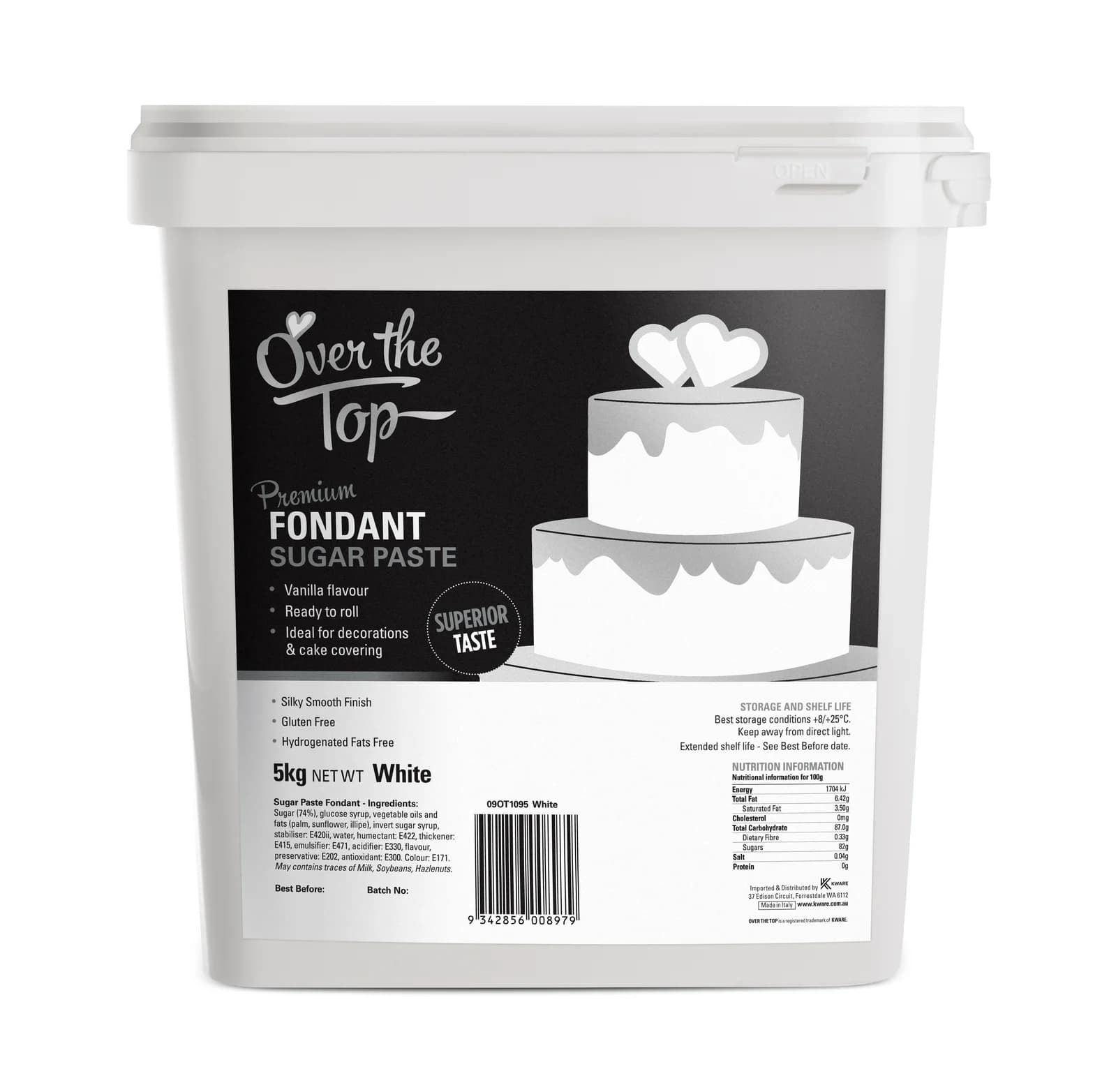 Over the Top White Premium Fondant 5kg