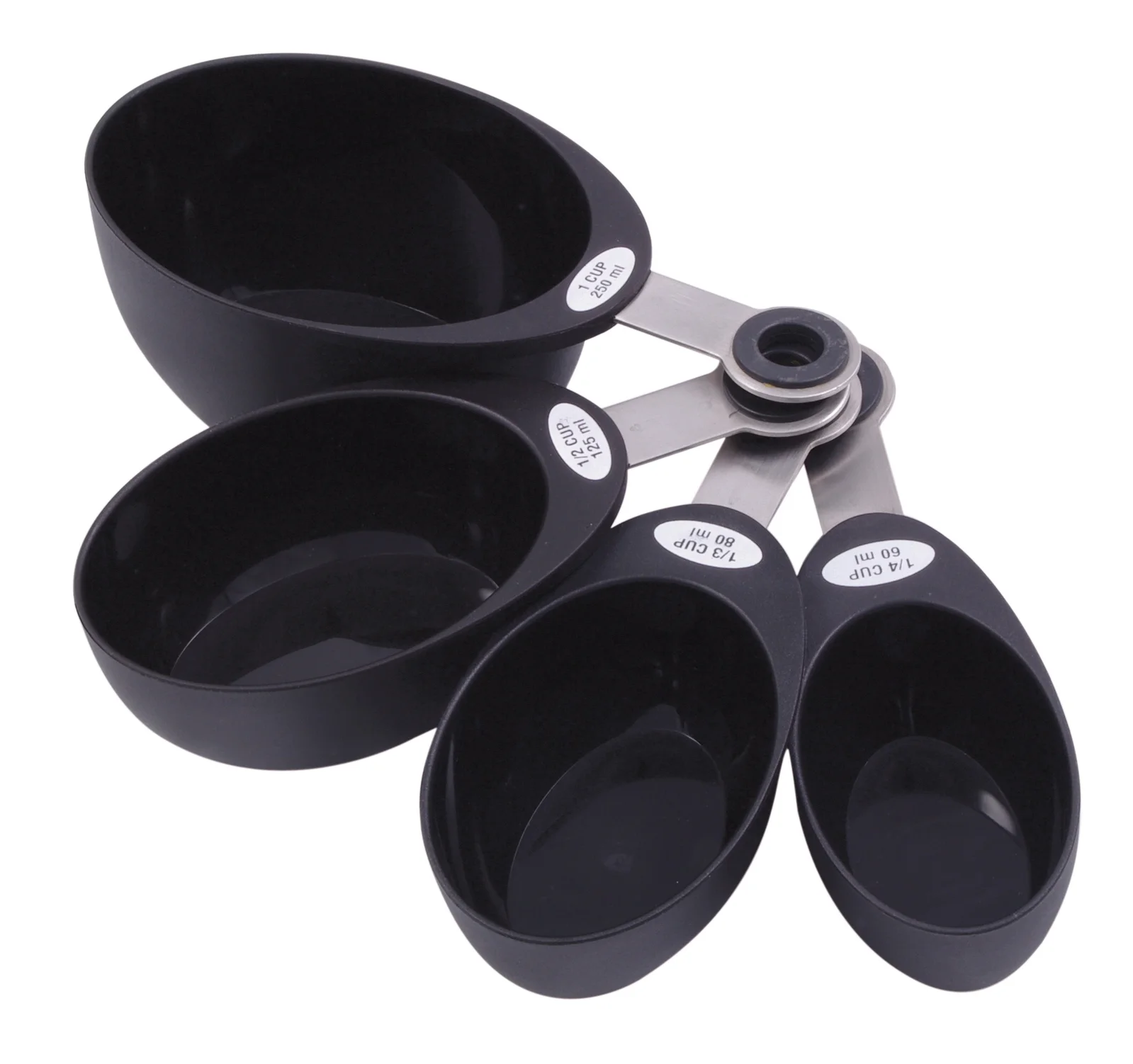 Mondo 4-Piece Measuring Cup Set - Black