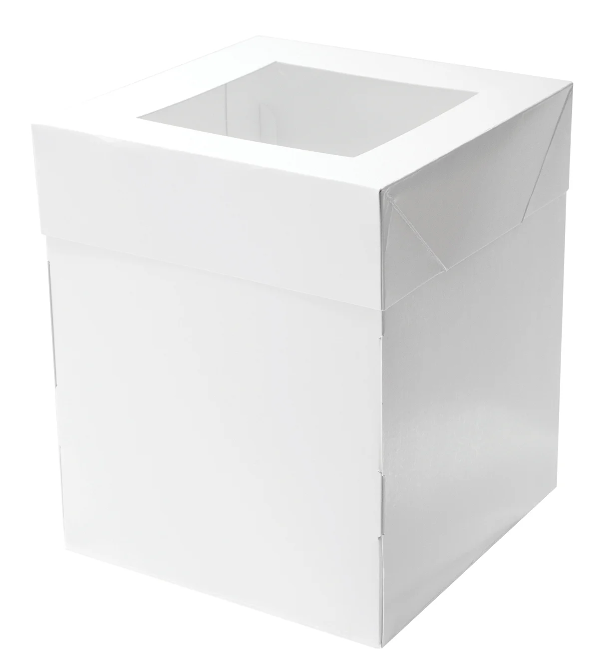 Mondo White Tall Square Cake Box Tall (25x20x20cm)