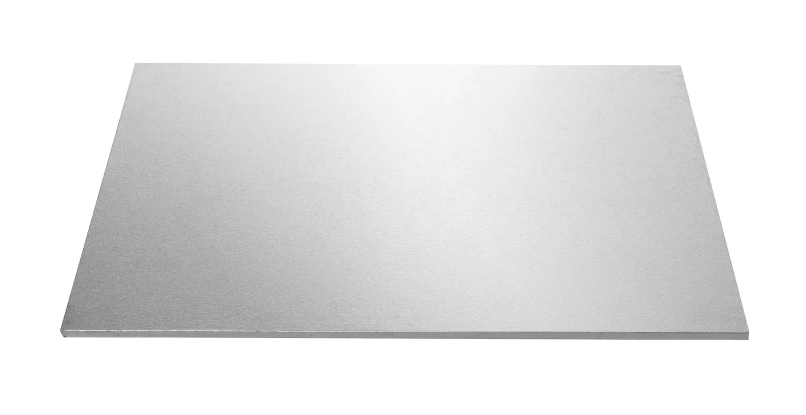 Mondo Cake Board Rectangle - Silver Foil 12x18in/30x45cm
