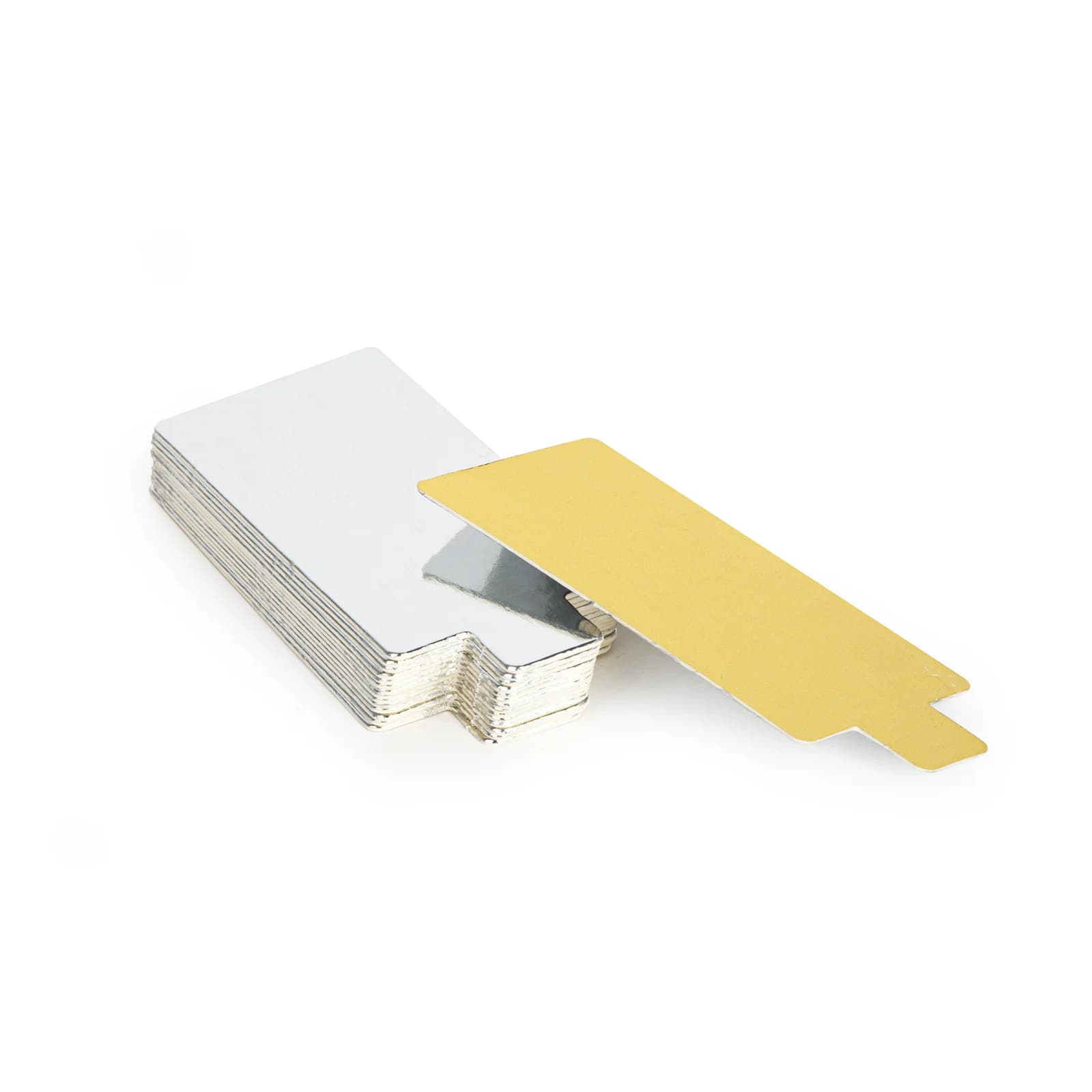 Mondo Compressed Double-Sided Gold/Silver Cake Slip Rect 50x95mm- 25pk