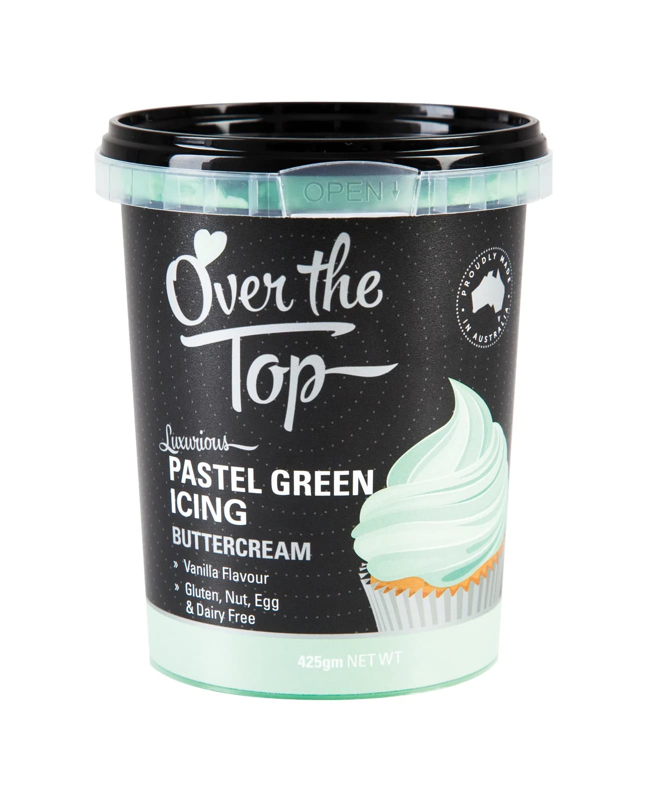 Over The Top Pastel Green Buttercream (425g)