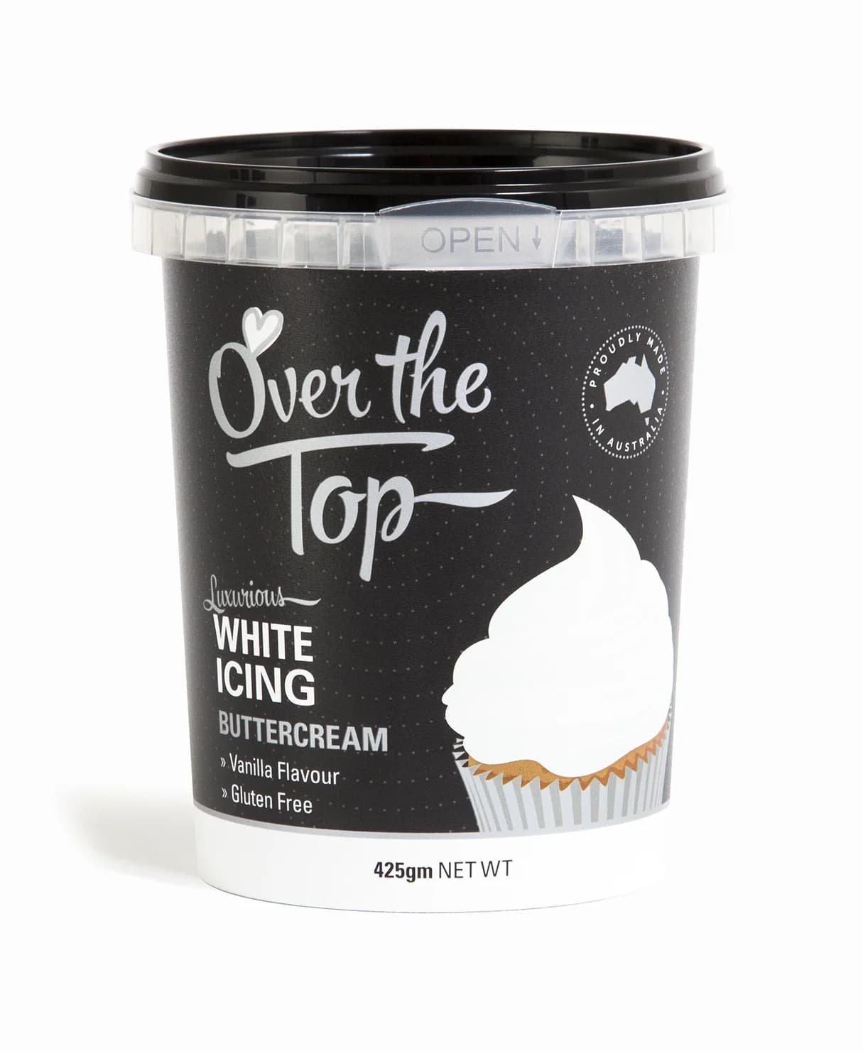 Over The Top White Vanilla Buttercream (425g)